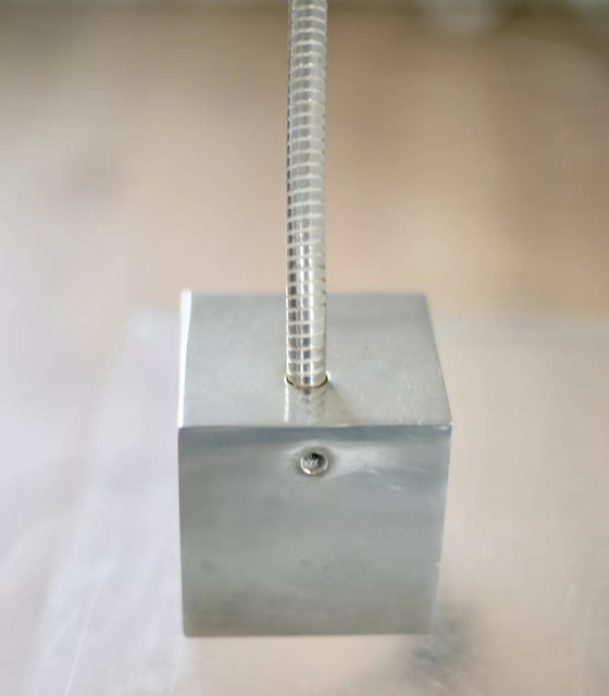 Image 1 of Stalen lamp uit de jaren 70