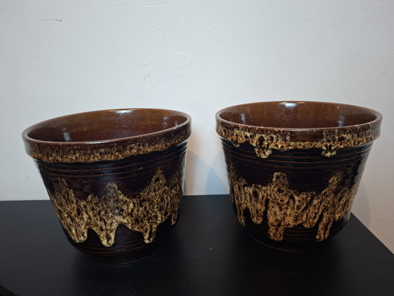 Image 1 of Duo West Germany bloempotten