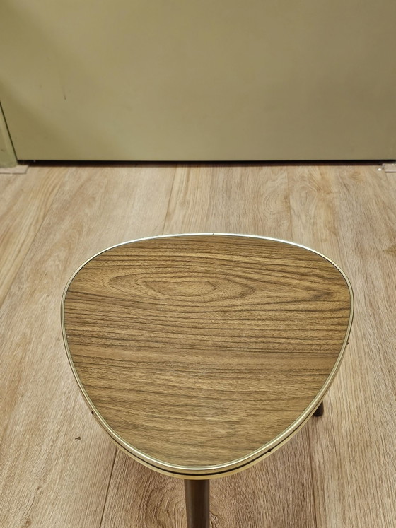 Vintage Plant Table Formica Table Side Table, Wood, Brown (photo 5 of 6)