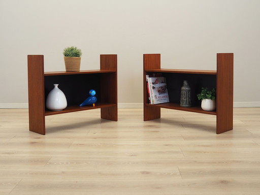 Set Of Two Teak Bookcases, Danish Design, 1970S, Production: Denmark