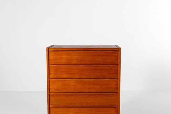 Image 1 of Vintage Mid-Century Teak Chest of Drawers, 1960s, Denmark