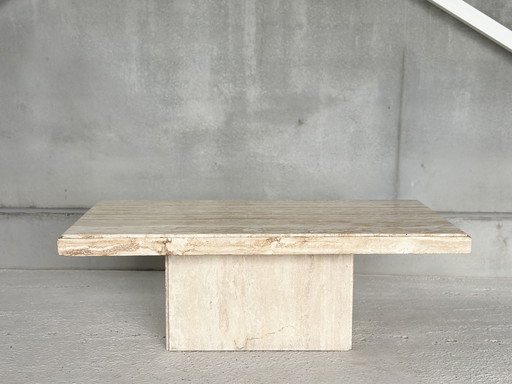 Vintage travertine coffee table