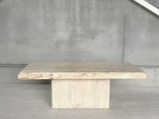 Image 1 of Vintage travertine coffee table