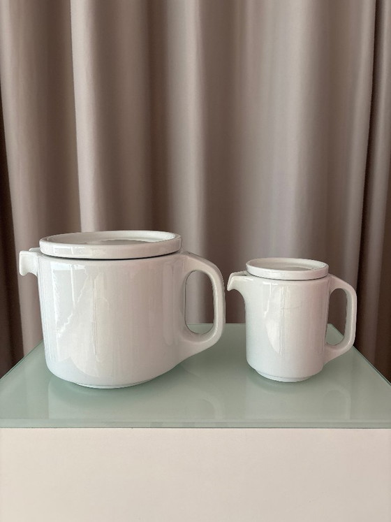 Deux théières en céramique blanche, thomas, Accessoires de table, Modern (photo 3 sur 15)