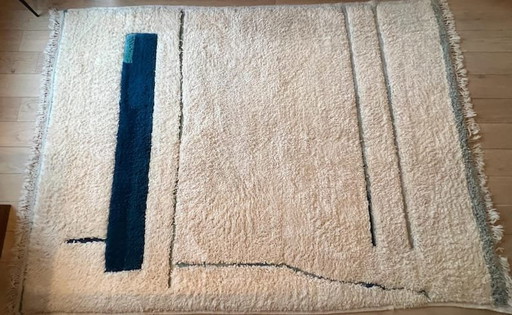 Handmade Traditional Beni Ouaraine Rug 2/3 M – Alessi, vloerkleden en tapijten, Wool (photo 2 of 5)