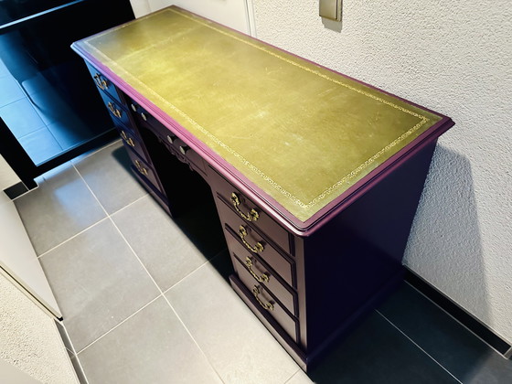 Image 1 of Vintage English desk Baroque style