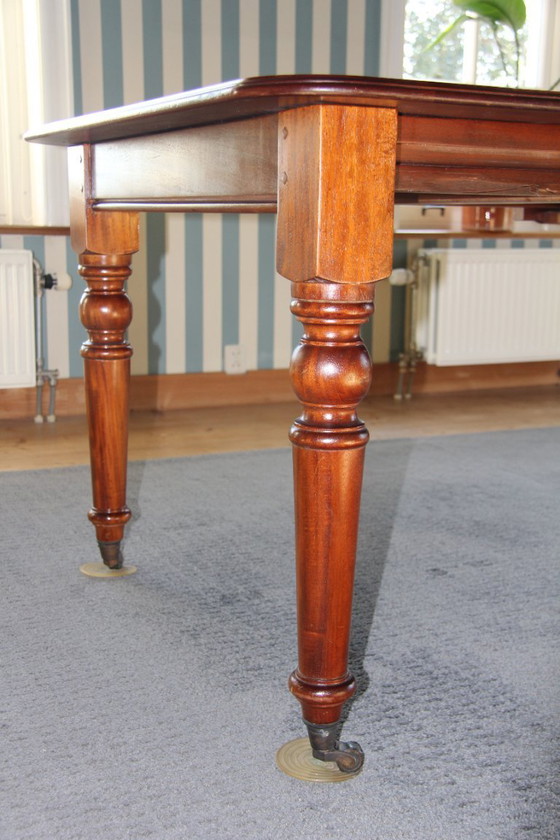 Image 1 of Victorian mahogany folding dining table by Eichholtz