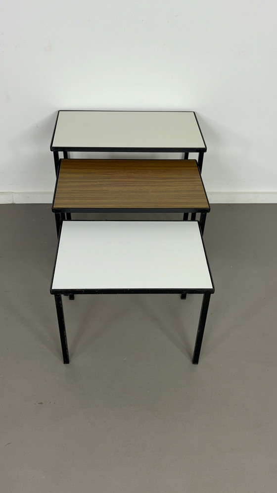 Image 1 of Vintage Artimeta Mimiset with reversible top, largest 50 cm width, 29 cm depth, 40 cm height.