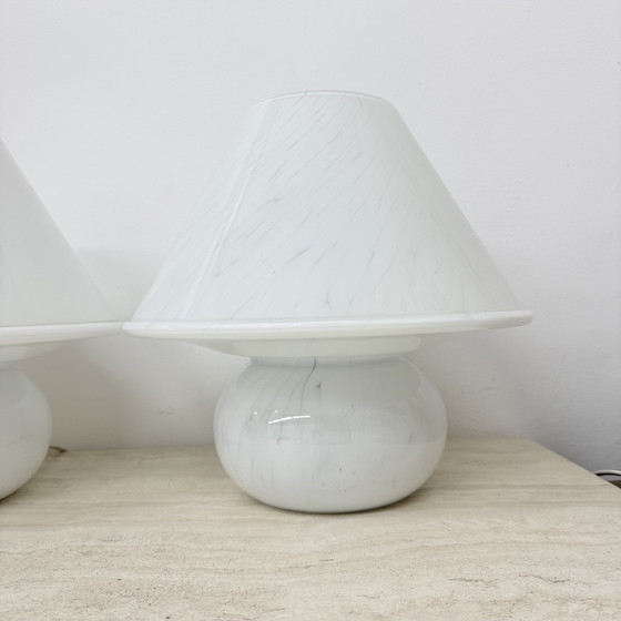 Image 1 of Limburg Glashütte Glass Table Lamp Mushroom, 1970's