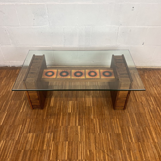 Image 1 of Mid Century Glastisch, 1970er Jahre