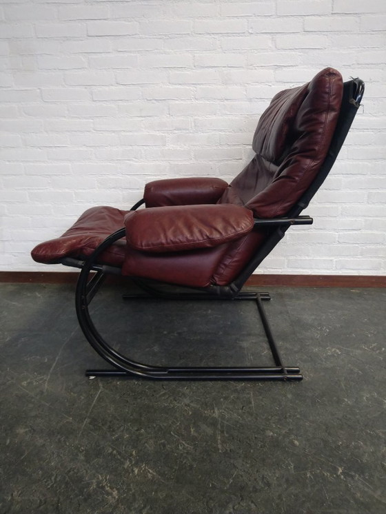 Image 1 of poltrona relax in pelle anni '70