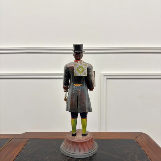 Statua orologio antica della Foresta Nera – Metallo, Legno (photo 3 of 8)
