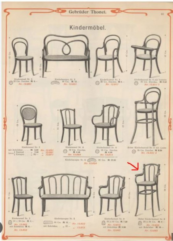 Image 1 of Originele Thonet kinderstoel model nr. 2