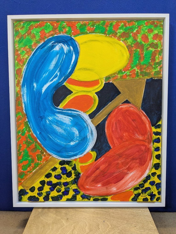 Image 1 of SOFT CELL ANIMAL PRINT INTERIOR ORIGINAL NIGEL WATERS NACH HOWARD HODGKIN