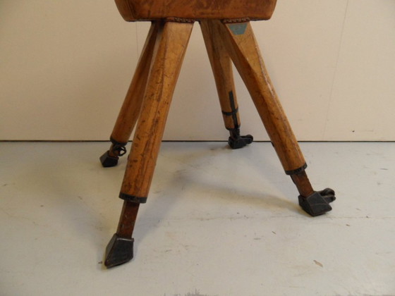 Image 1 of Vintage gymnastics apparatus with leather