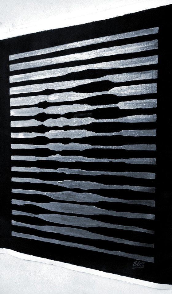 Image 1 of Walter Geraci - Gioconda stripes XL silver 