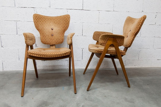 Image 1 of Coppia di poltrone di Roger Landault, edizione ABC degli anni '50