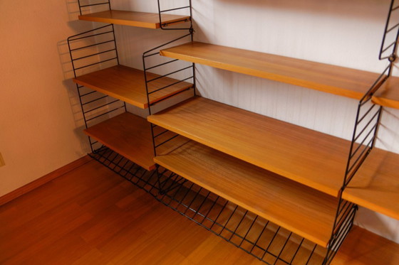 Image 1 of Modular Wall Shelf from String Nisse, Sweden, 1960s