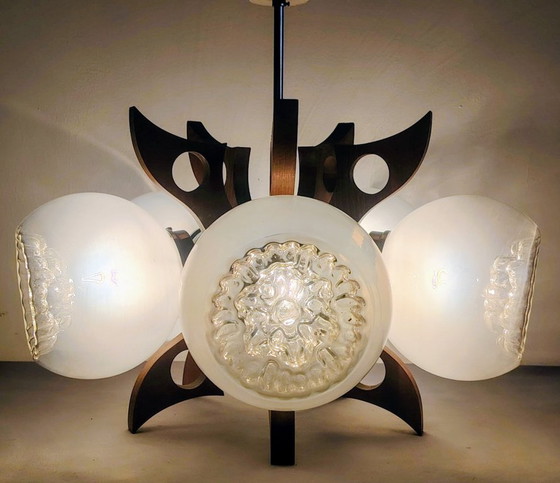 Image 1 of Space Age Sputnik Futurist Ceiling Light