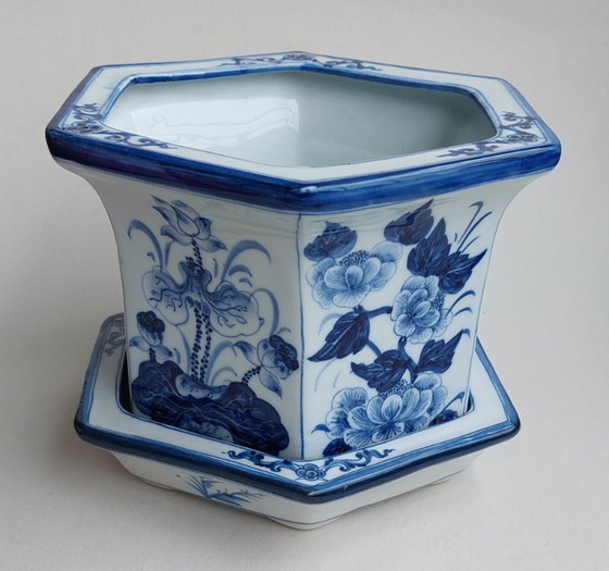 Image 1 of Antico vaso cinese - Porcellana bianca e blu