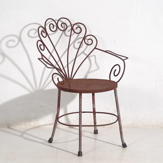 Vintage iron garden chair (c.1950) – Dining chairs, Industrieel (photo 5 of 35)