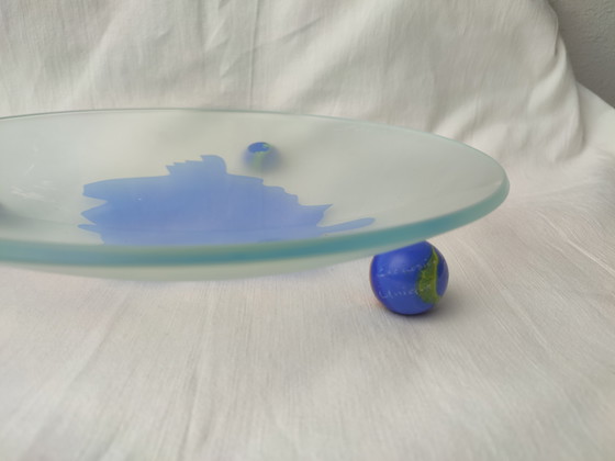 Image 1 of Coupe à fruits en verre Loy Design, posée sur pieds sphériques