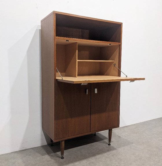 Image 1 of Vintage secretair bureau uit de jaren 60