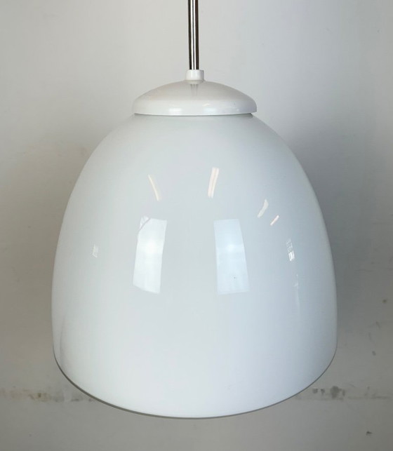 Image 1 of Vintage Chandelier with Milk Glass from Elektrosvit, 1960s