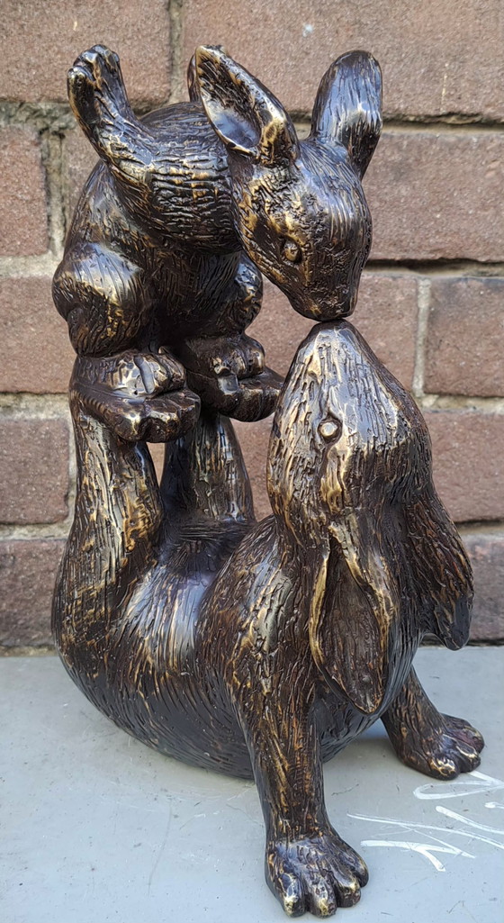 Lepri che si baciano in bronzo – Sculture, Bronze (photo 4 of 7)