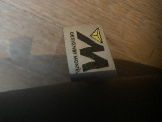 Image 1 of Drehstuhl aus schwarzem Leder