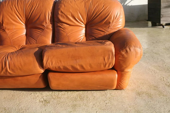 Image 1 of Fauve" Leather Modular Sofa