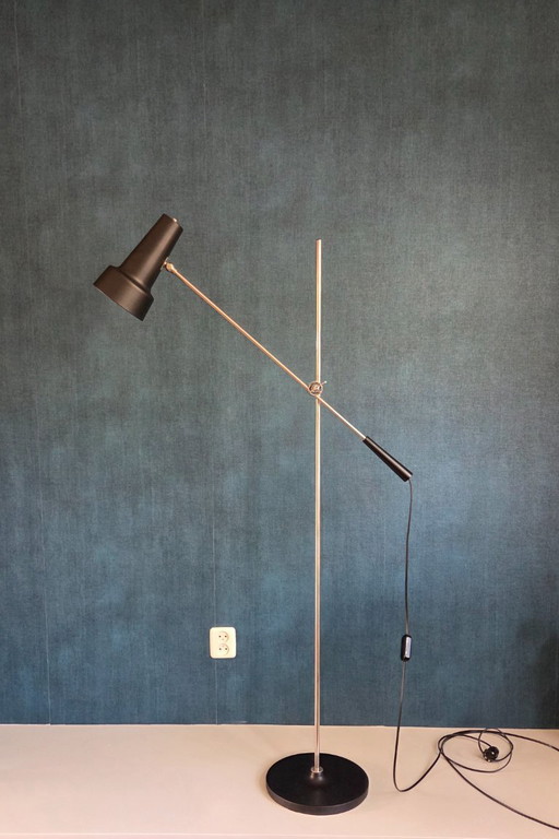 Lampada da terra vintage - Lampade Hagoort | 329 | nera - anni '60