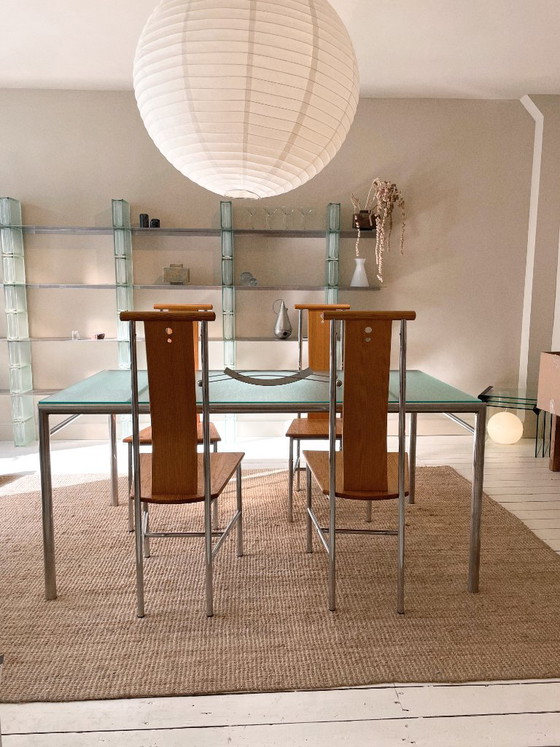 Set di 4 sedie vintage 'Turku' di Ikea – Sedie da pranzo, Legno, Cromo (photo 4 of 6)