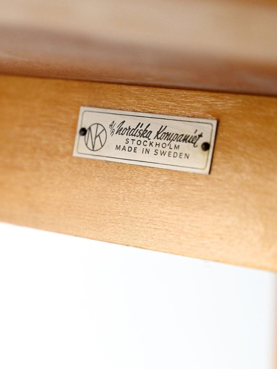 Image 1 of Tavolino da caffè svedese vintage di Nordiska Kompaniet in teak e rovere