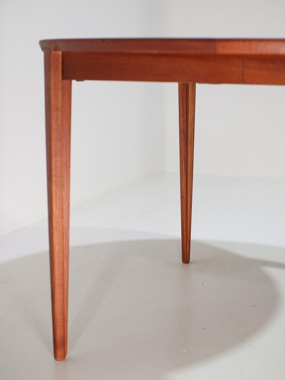 Image 1 of Henry Rosengren Hansen round extendable teak dining table