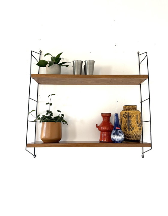 Image 1 of Étagère murale vintage en teck, WHB Allemagne '60