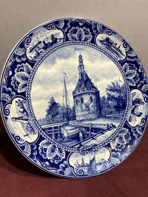 Beautiful Set of 3 Delft Blue Plates - Limited Edition