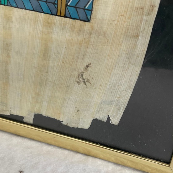 Two signed Egyptian paintings on papyrus – Paintings & Drawings, Other, Paper (photo 15 of 18)