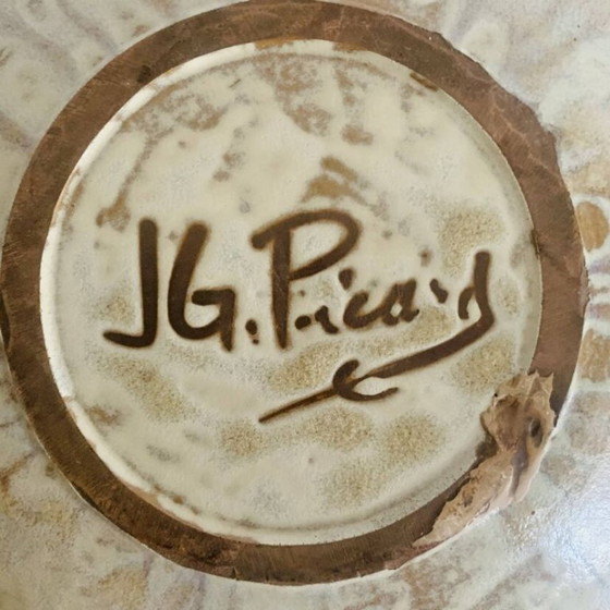 Grand plat en céramique émaillée par J.G. Picard, années 60-70 – Accessoires de table, Ceramic (photo 8 of 13)
