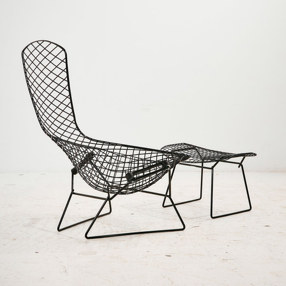 Image 1 of MK11201 Sedia e ottomana Bird di Harry Bertoia per Knoll, Set di 2