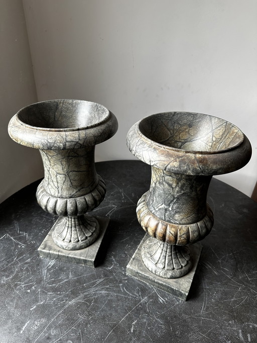 2x beaux vases décoratifs