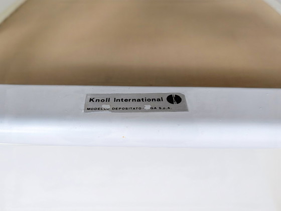 Image 1 of Originele 4-delige set Knoll Orsay stoelen Gae Aulenti stoel lederdesign