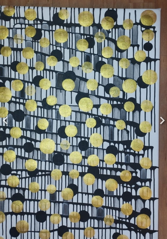 Image 1 of Natia Antadze Abstracte compositie XXL