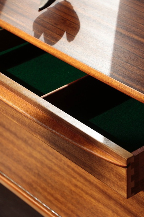 Image 1 of Meuble Vintage Zebrano et Noyer Morris of Glasgow