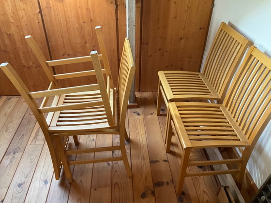 Sillas de comedor, madera de haya, 4 piezas – Wood (photo 5 of 7)
