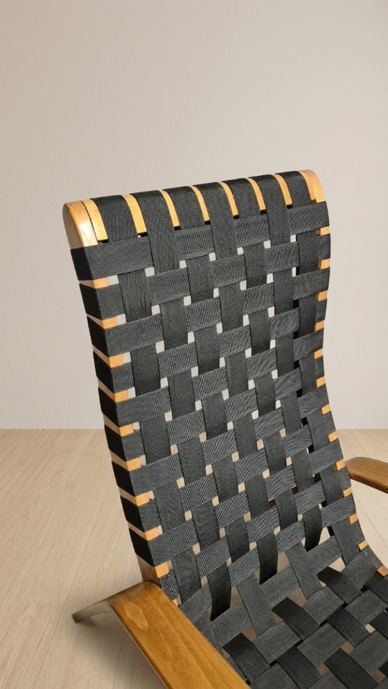 Paar houten fauteuils uit het midden van de 20e eeuw, jaren 1950, Tsjechoslowakije, 68 × 90 × 100 cm – Wood (photo 7 of 9)