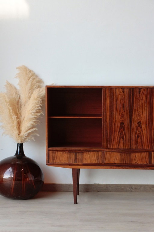 Skandinavisches Highboard aus Palisanderholz – Entwurf von E.W. Bach (1960er Jahre)