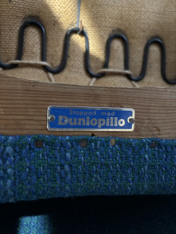 2 schwedische Retro-Sessel – Dunlopillo, Textile, Wood (photo 6 of 6)