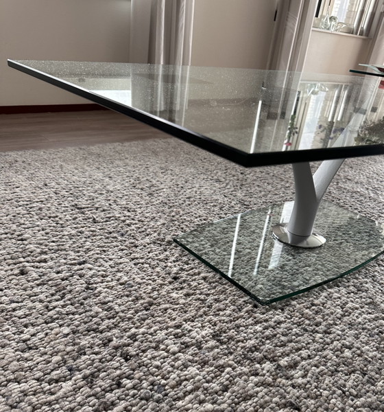 Image 1 of Rolf Benz glass coffee table and side table