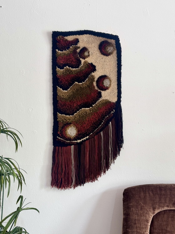 Vintage Seventies Wool Wall Hanging – Wall decoration (photo 11 of 11)